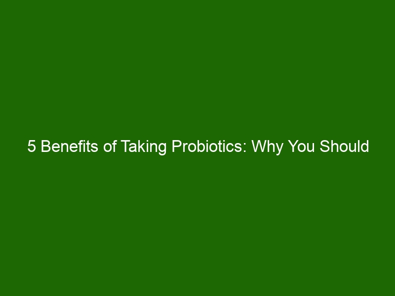 5 Benefits Of Taking Probiotics Why You Should Include Them In Your Diet Health And Beauty