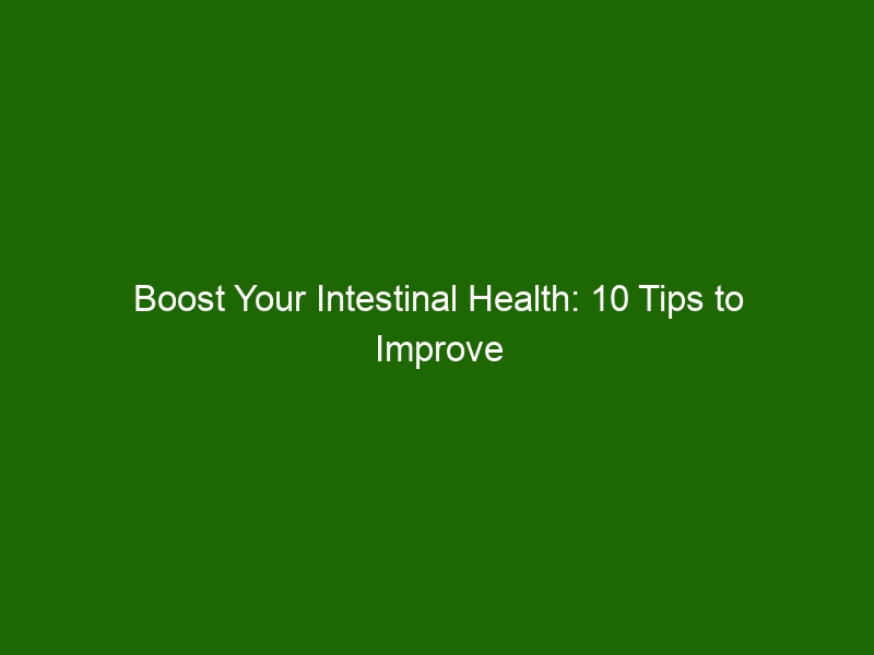 Boost Your Intestinal Health 10 Tips To Improve Digestion And Enhance