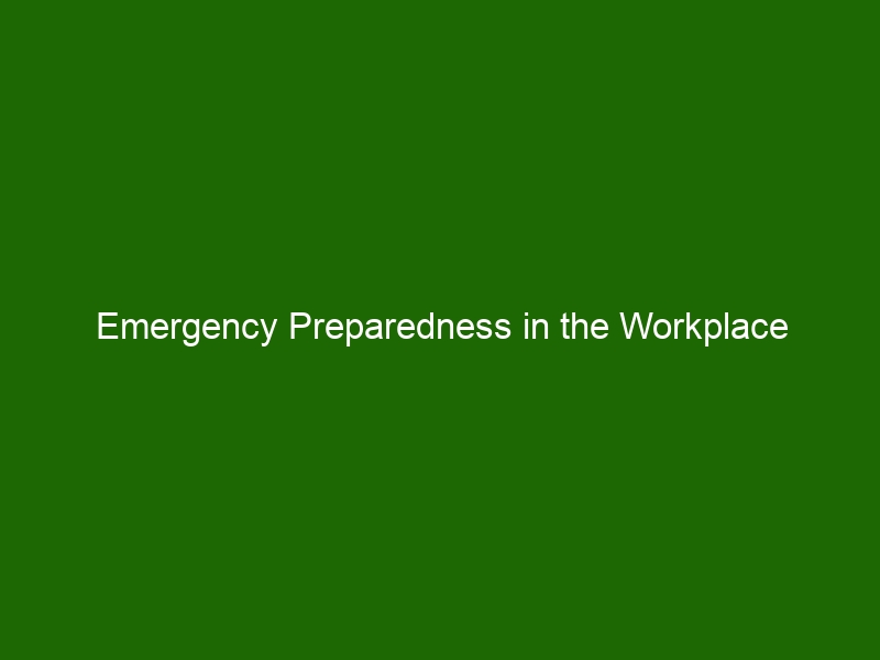Emergency Preparedness In The Workplace Health And Beauty 2906