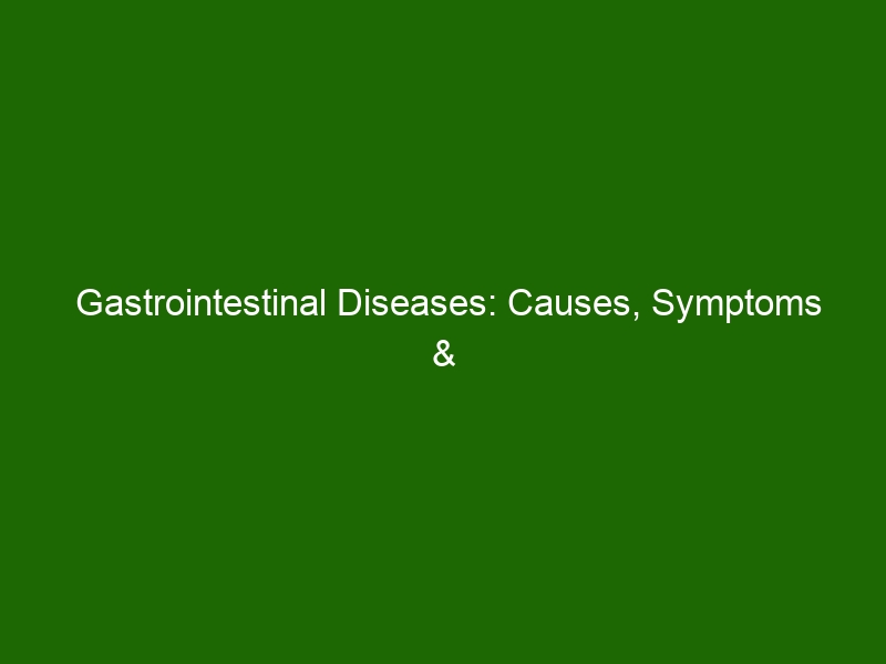 Gastrointestinal Diseases: Causes, Symptoms & Treatment - Health And Beauty