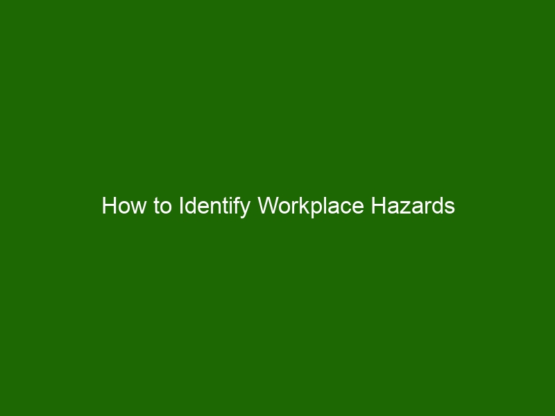 How to Identify Workplace Hazards - Health And Beauty