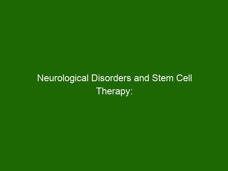 Neurological Disorders And Stem Cell Therapy: Understanding Benefits ...