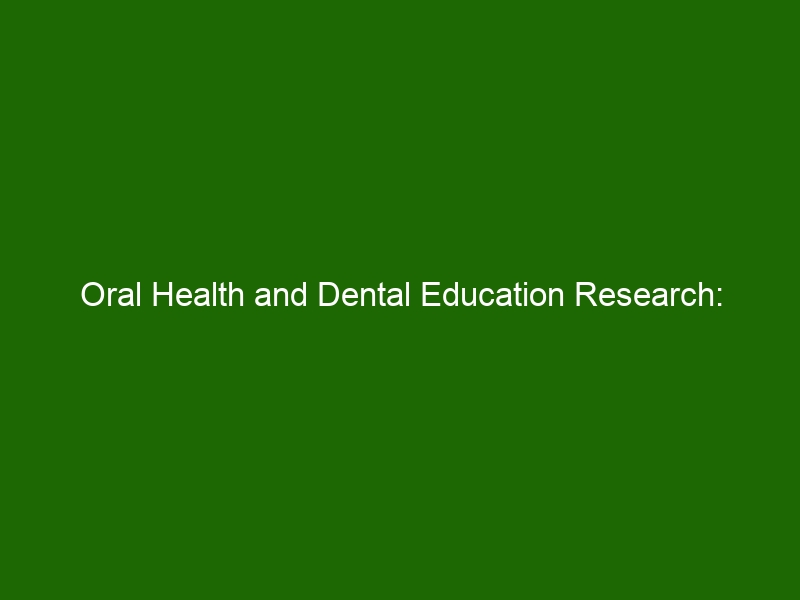 research oral health education