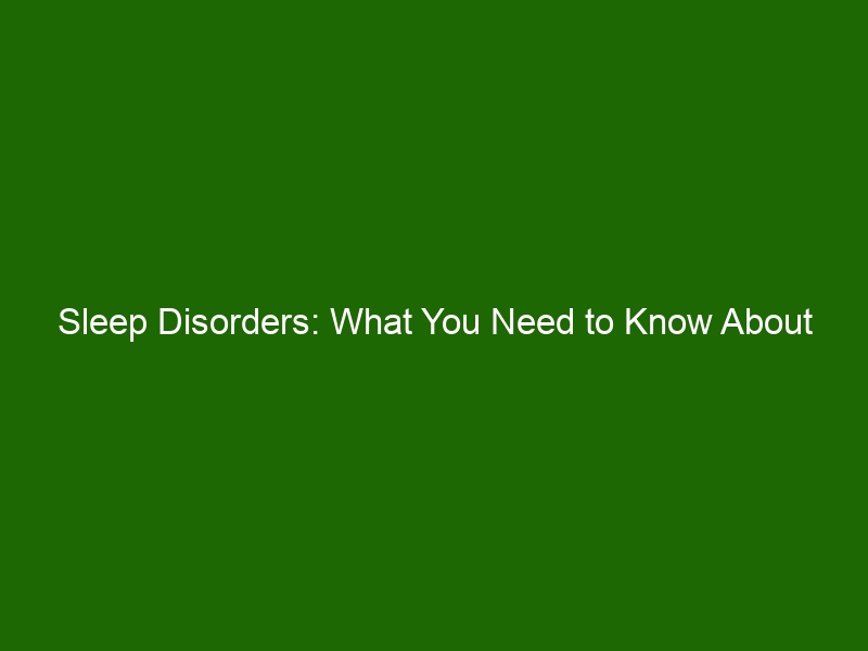 Sleep Disorders: What You Need To Know About Insomnia, Narcolepsy ...