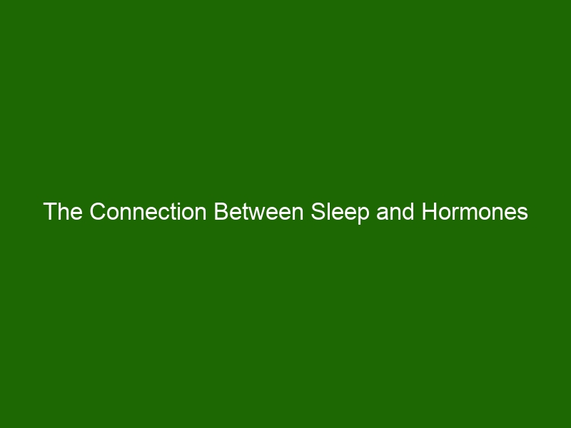 The Connection Between Sleep And Hormones - Health And Beauty