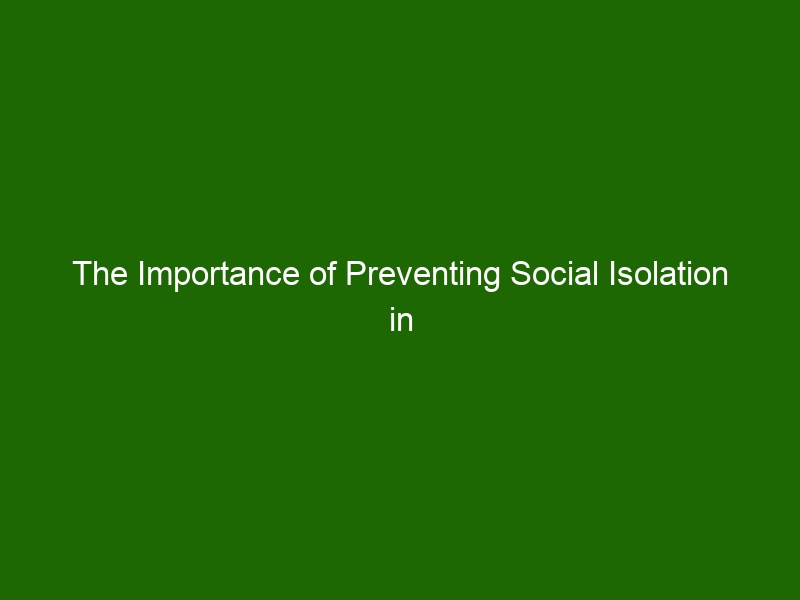 The Importance Of Preventing Social Isolation In Older Adults Health And Beauty 8832