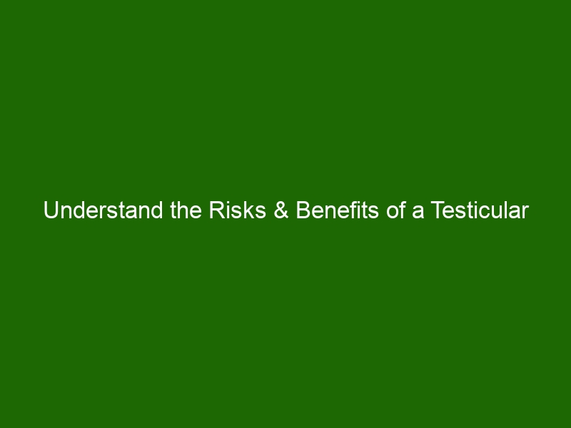 Understand The Risks And Benefits Of A Testicular Biopsy Health And Beauty