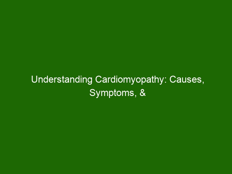 Understanding Cardiomyopathy Causes Symptoms And Treatment Options