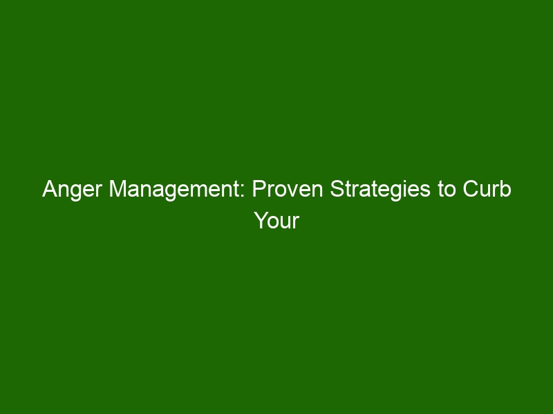 Anger Management: Proven Strategies To Curb Your Temper & Take Control 