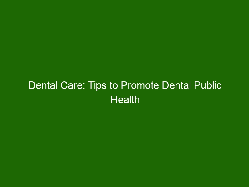 What Does Dental Public Health Do