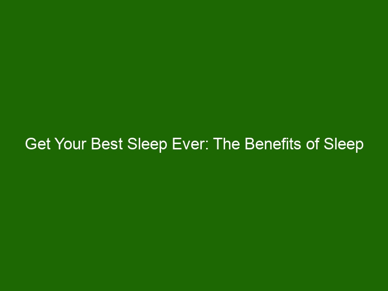 Get Your Best Sleep Ever: The Benefits of Sleep Tracking & Optimization ...