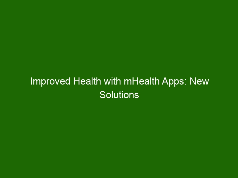 Improved Health With MHealth Apps: New Solutions For Diabetes ...