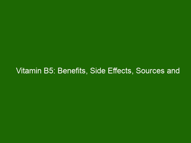 Vitamin B5 Benefits Side Effects Sources And How To Add It To Your Diet Health And Beauty